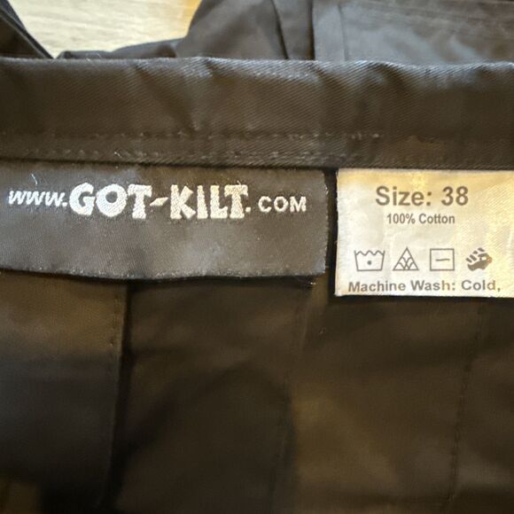 Black Utility Kilt Size 38 Men's EUC Utilikilt RenFaire Cosplay - Picture 4 of 5